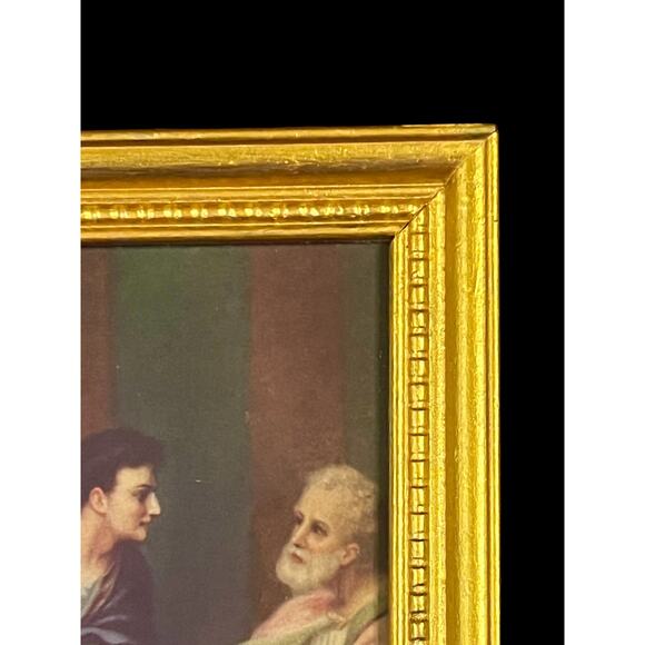 Vintage Last Supper Framed Print Gold Frame Christian Wall Art-Leonardo da Vinci - Picture 6 of 8